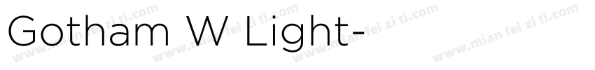 Gotham W Light字体转换